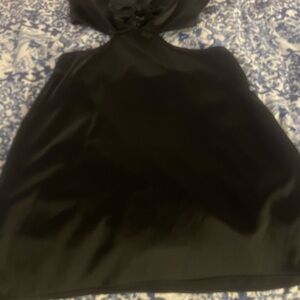 Zara Black Satin Top